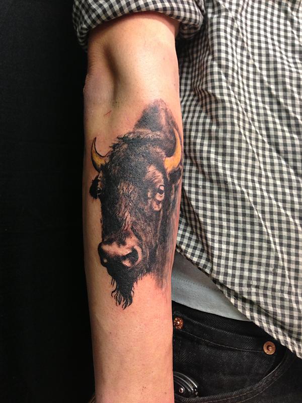 Bison - Animal Tattoos - Last Sparrow Tattoo