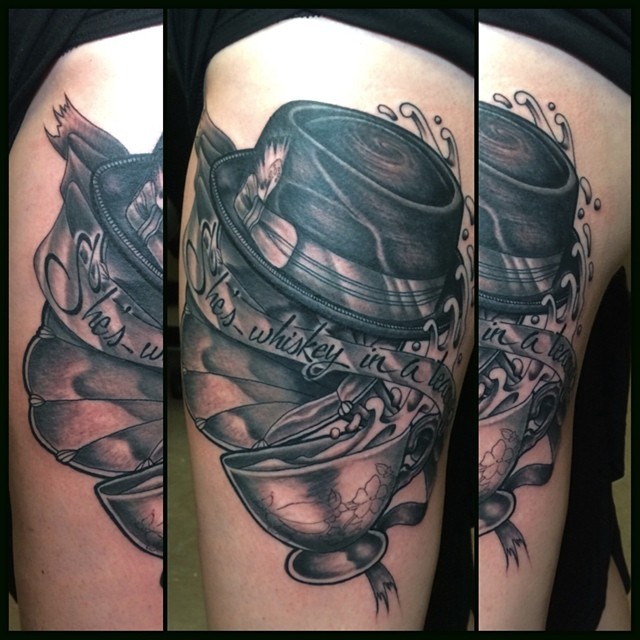 Tom Waits - Black and Grey Tattoos - Last Sparrow Tattoo