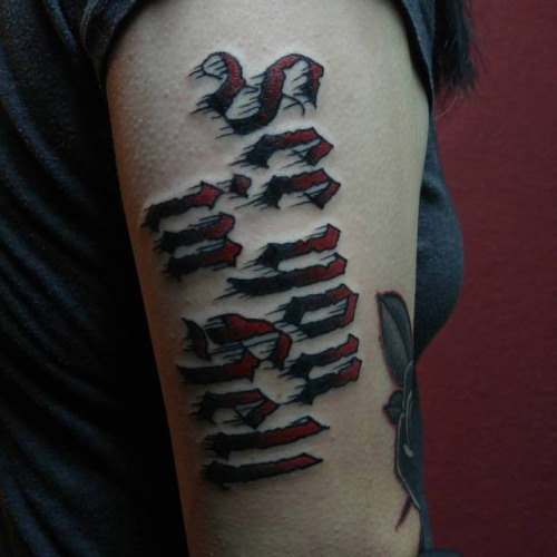 See You In Hell Lettering Tattoos Last Sparrow Tattoo
