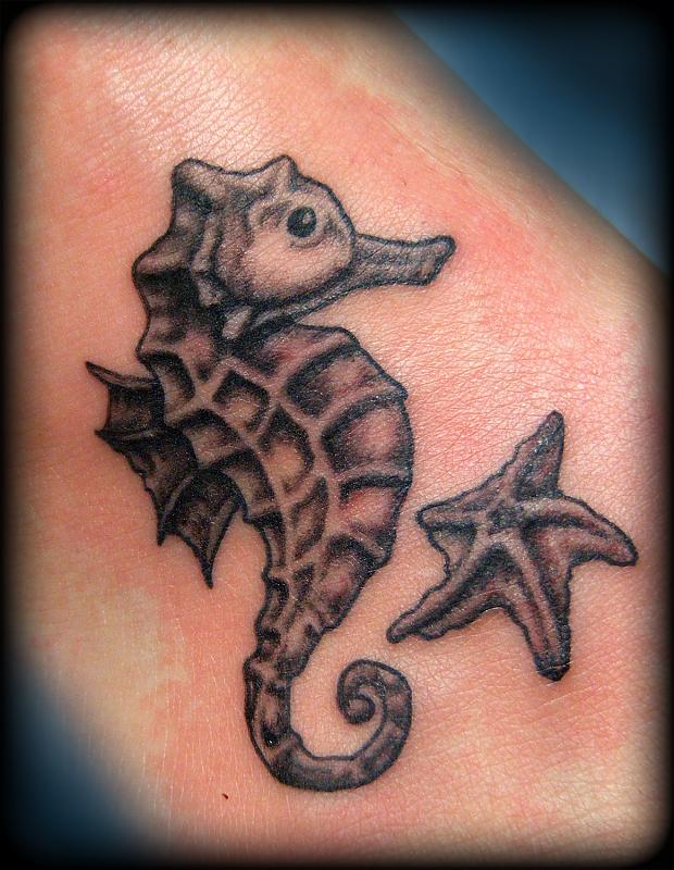 Seahorse - Nautical Tattoos - Last Sparrow Tattoo