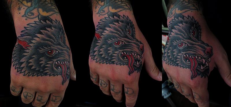 wolf hand - Animal Tattoos - Last Sparrow Tattoo