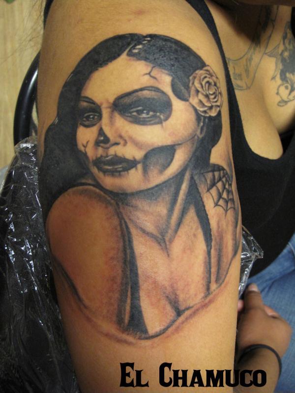 Day of the Dead girl by El Chamuco