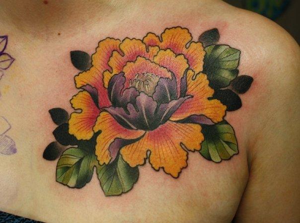 flower chest piece