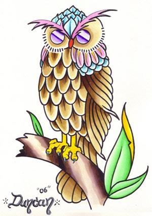 owl paint