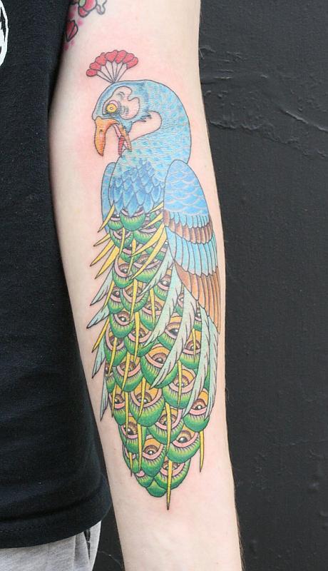 peacock arm ditch - Bird Tattoos - Last Sparrow Tattoo