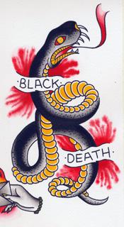 SMALL black death snake