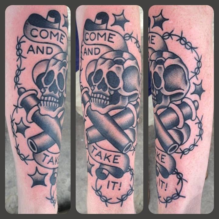 Come and Take It - Military Tattoos - Last Sparrow Tattoo