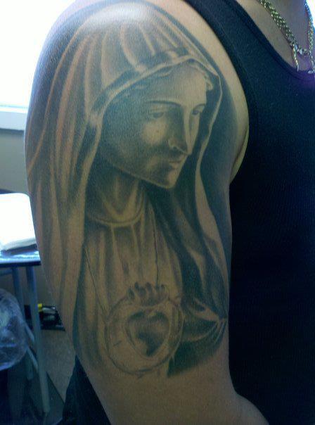Mary and sacred heart