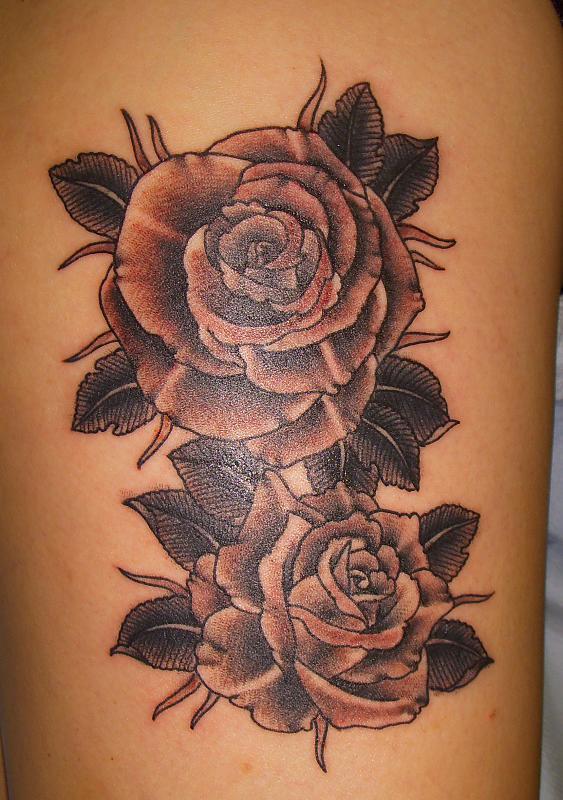 Black and Grey Roses