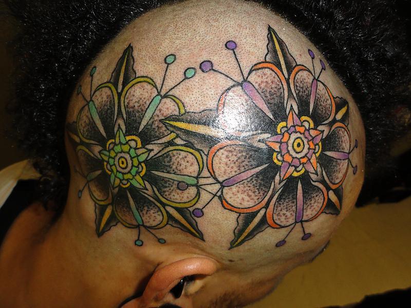 symmetrical flowers - Flower Tattoos - Last Sparrow Tattoo