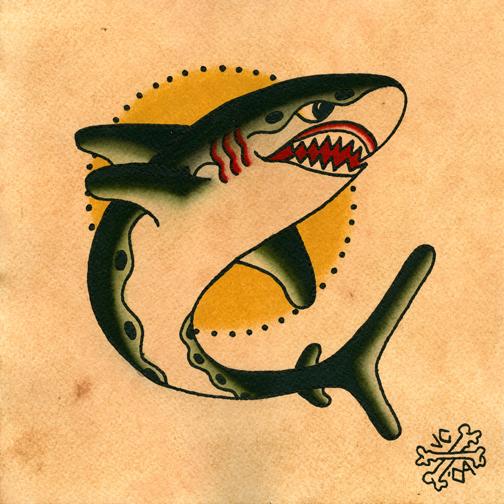 shark painting