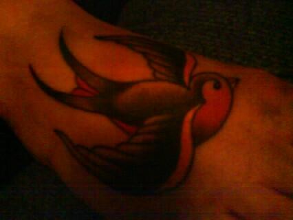 foot tattoo - Bird Tattoos - Last Sparrow Tattoo
