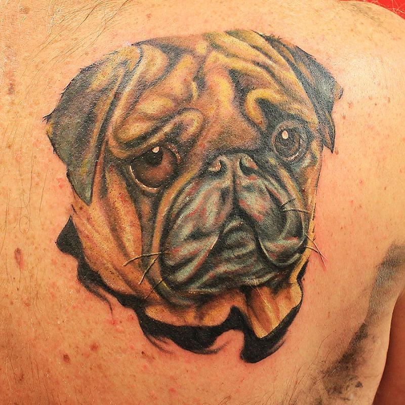 Pug tattoo