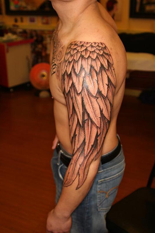 angel wings shoulder