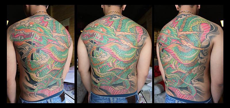 Dragon fullback tattoo