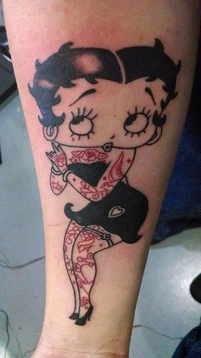 Betty Boop with Sailor Jerry designs