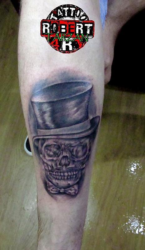 skull like a boss robert tattoo art