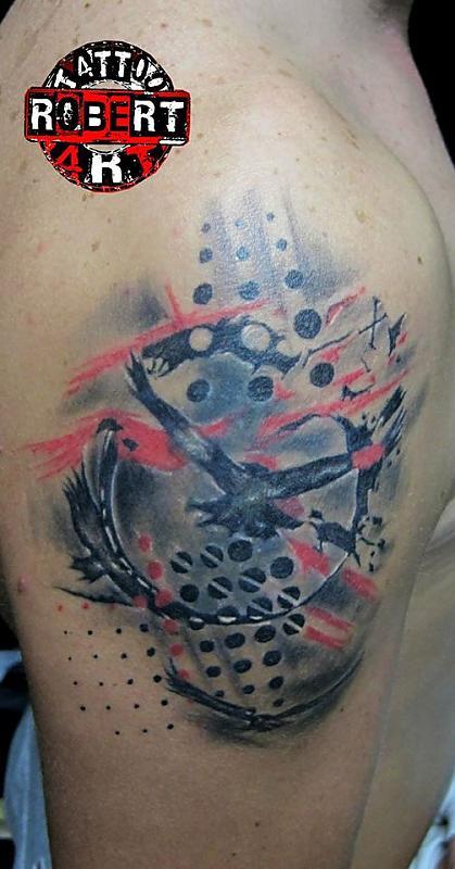 trash polka birds healed robert tattoo art