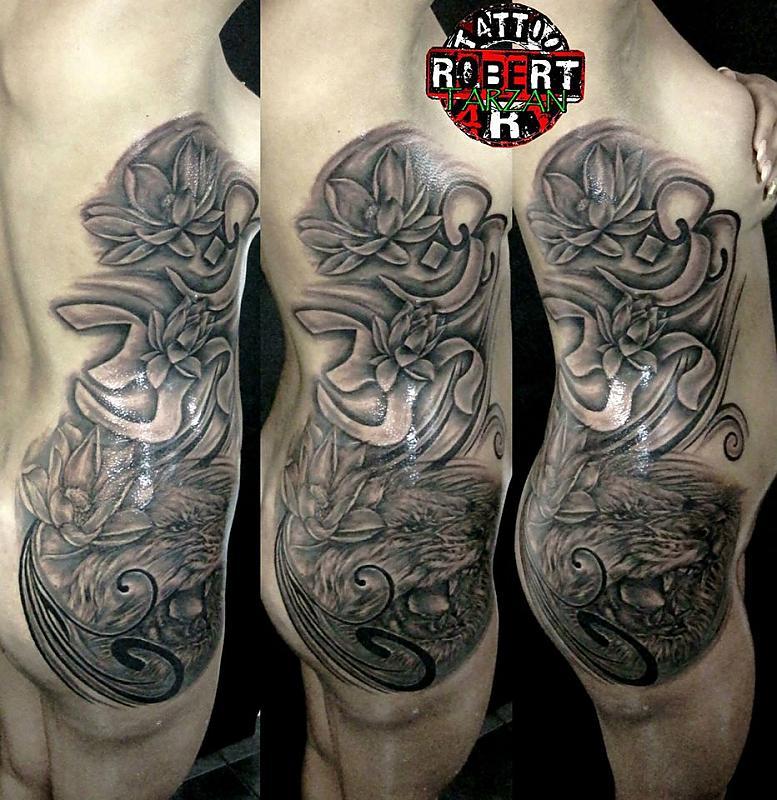 lion robert tattoo art