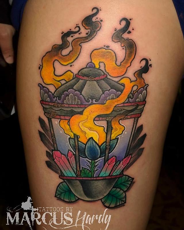 flaming lotus lantern crystal thingy