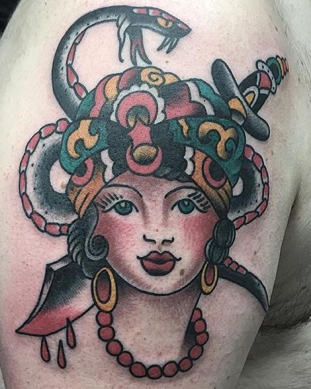 sailor jerry traditional gypsy head