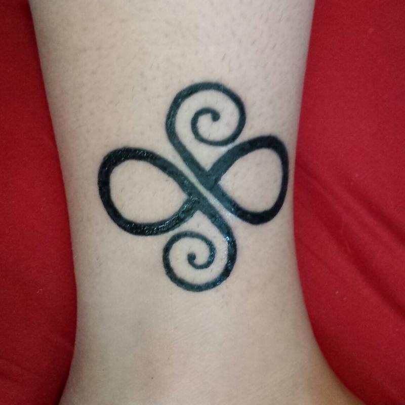 Broken Infinity stage 2 after Tegaderm - Religious and Spiritual Tattoos -  Last Sparrow Tattoo