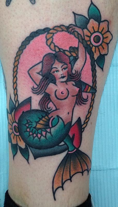 Mermaid and anchor by Ashley Love at New York Adorned