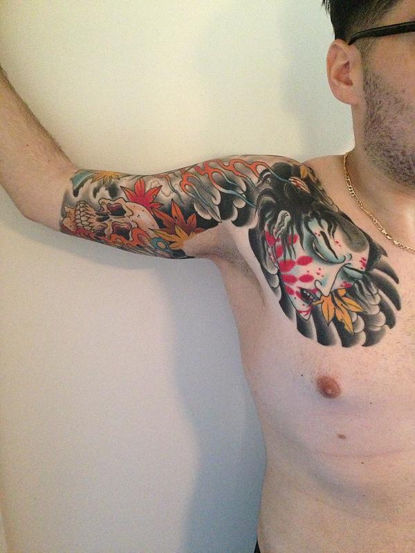 Half Sleeve and Chest Panel