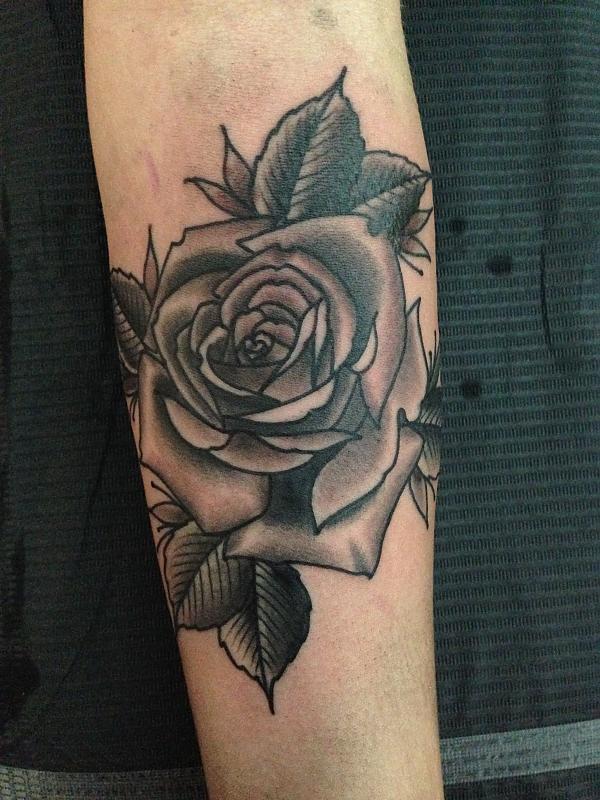 Black and Grey Rose