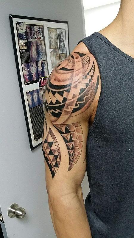 Polynesian half sleeve