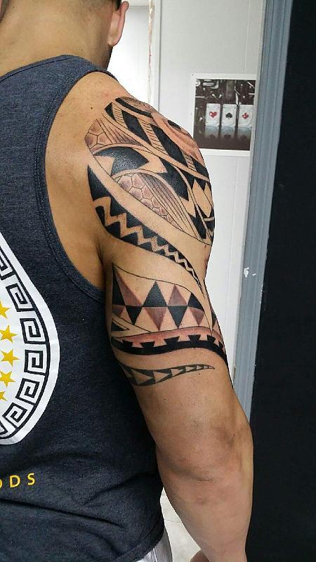 Polynesian half sleeve