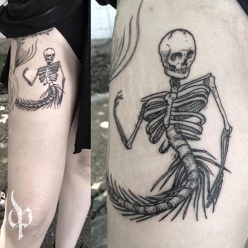 Mermaid skeleton