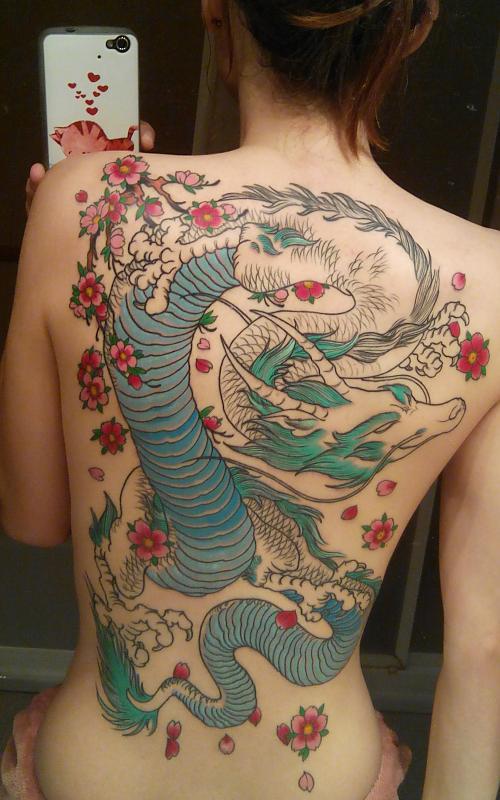 Haku Japanese Dragon Back Piece