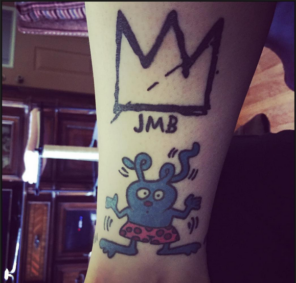 Jean Michel Basquiat's Crown and Keith Haring's Funny Bunny