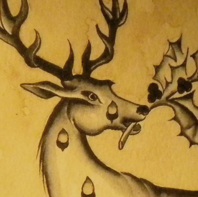 cropped deer