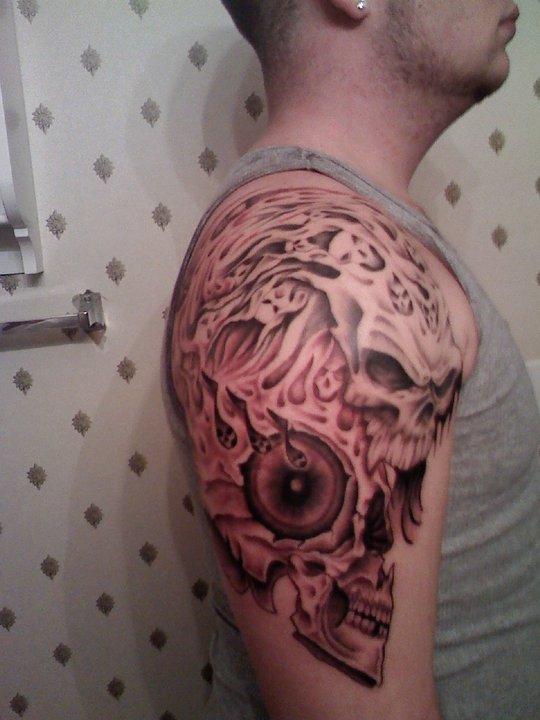 side view 2nd session skull