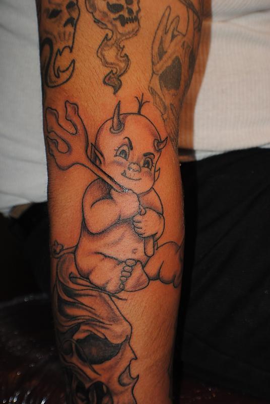 baby devil tattoos