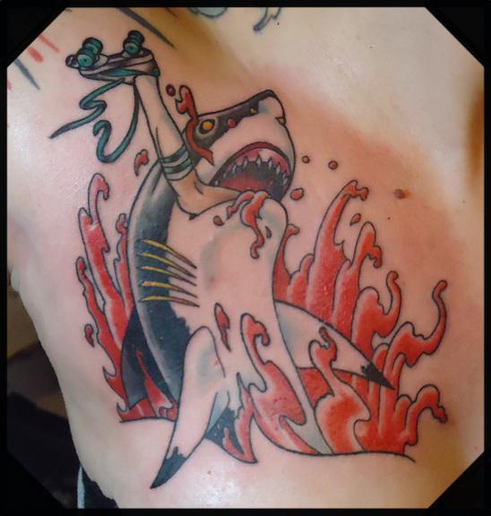 shark jumping out of a tit, Brian Kelly, Rose of No Man's Land Berlin