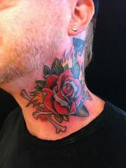 Rose on the neck