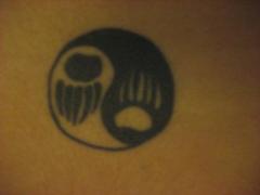 back tattoo ying yang