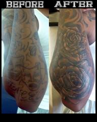 Cover up using roses.