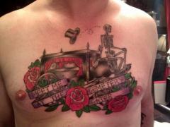 Meet me at the cemetery gates chest piece