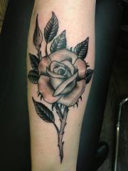 blackngrey rose