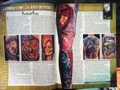 Skin and Ink Article with my left sleeve and skull mary