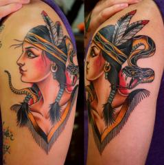 Native Snake Girl