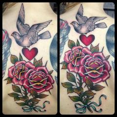 roses and dove