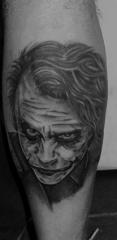 Joker by Peter Tyas of Glory Bound Tattoo UK