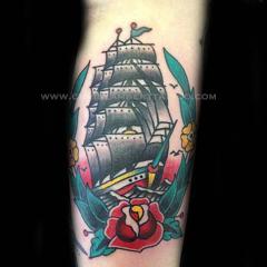 Ship Tattoo Chris Lambert