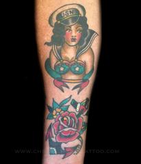 anchor and rose and my take on sailor jerry flash