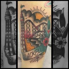 Blackpool tattoo by Chris Lambert